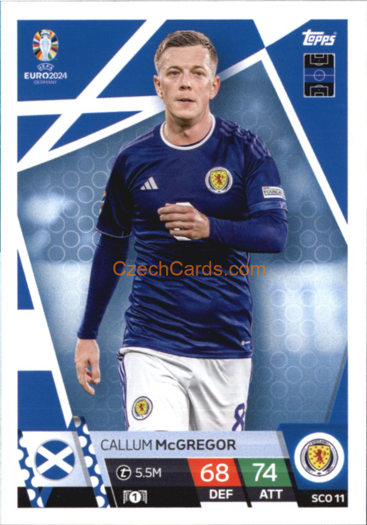 Callum McGregor 2024 EURO Match Attax #SCO11