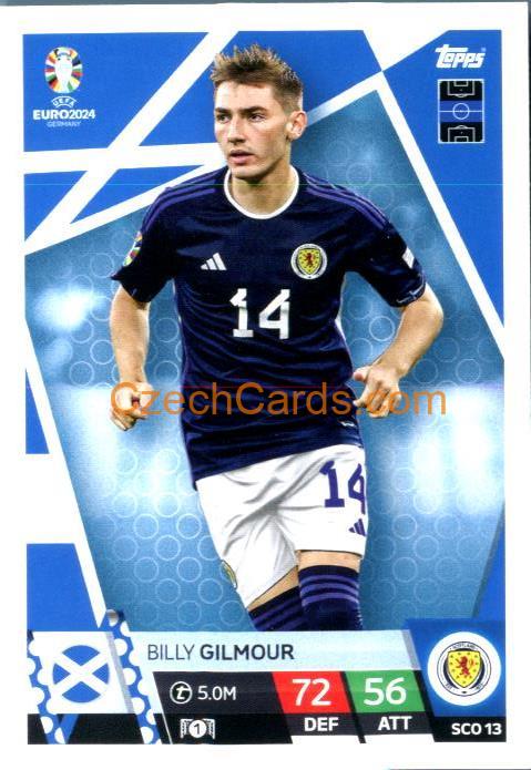 Billy Gilmour 2024 EURO Match Attax #SCO13