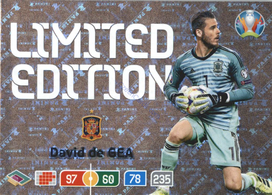 David de Gea Panini Adrenalyn EURO 2020 Limited Edition