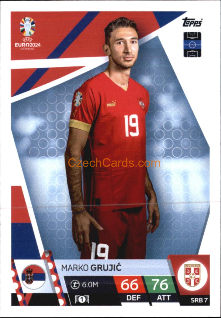 Marko Grujić 2024 EURO Match Attax #SRB7
