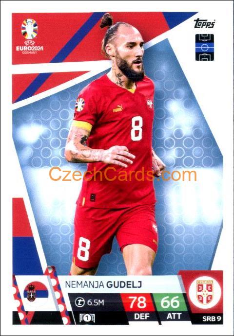 Nemanja Gudelj 2024 EURO Match Attax #SRB9