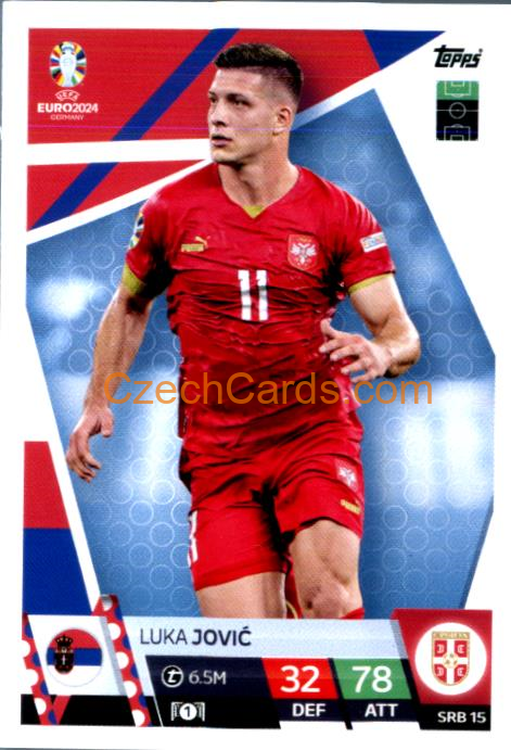 Luka Jović 2024 EURO Match Attax #SRB15