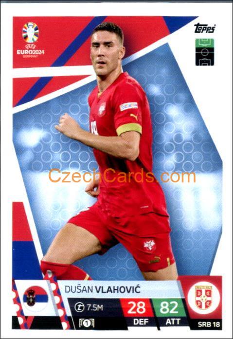 Dušan Vlahović 2024 EURO Match Attax #SRB18