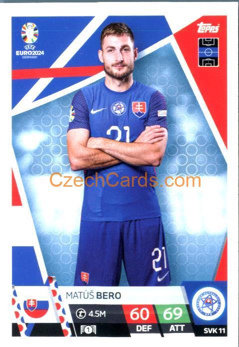 Matúš Bero 2024 EURO Match Attax #SVK11
