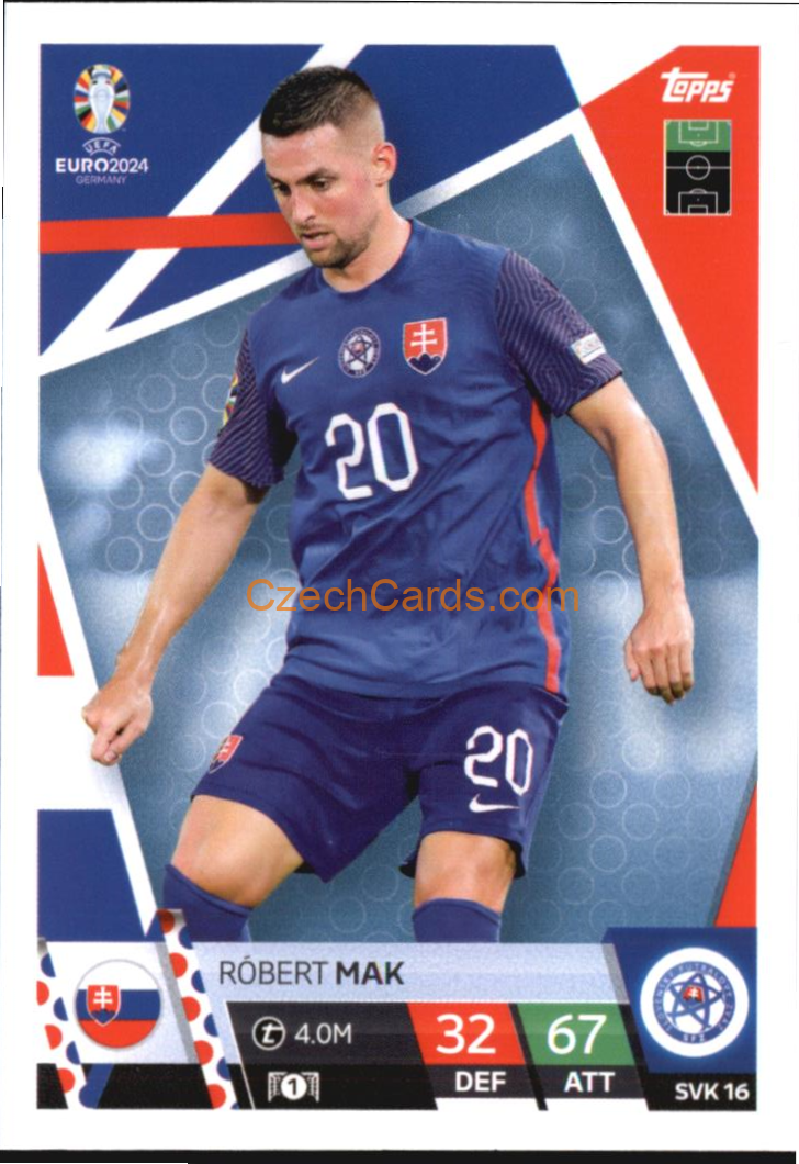 Róbert Mak 2024 EURO Match Attax #SVK16