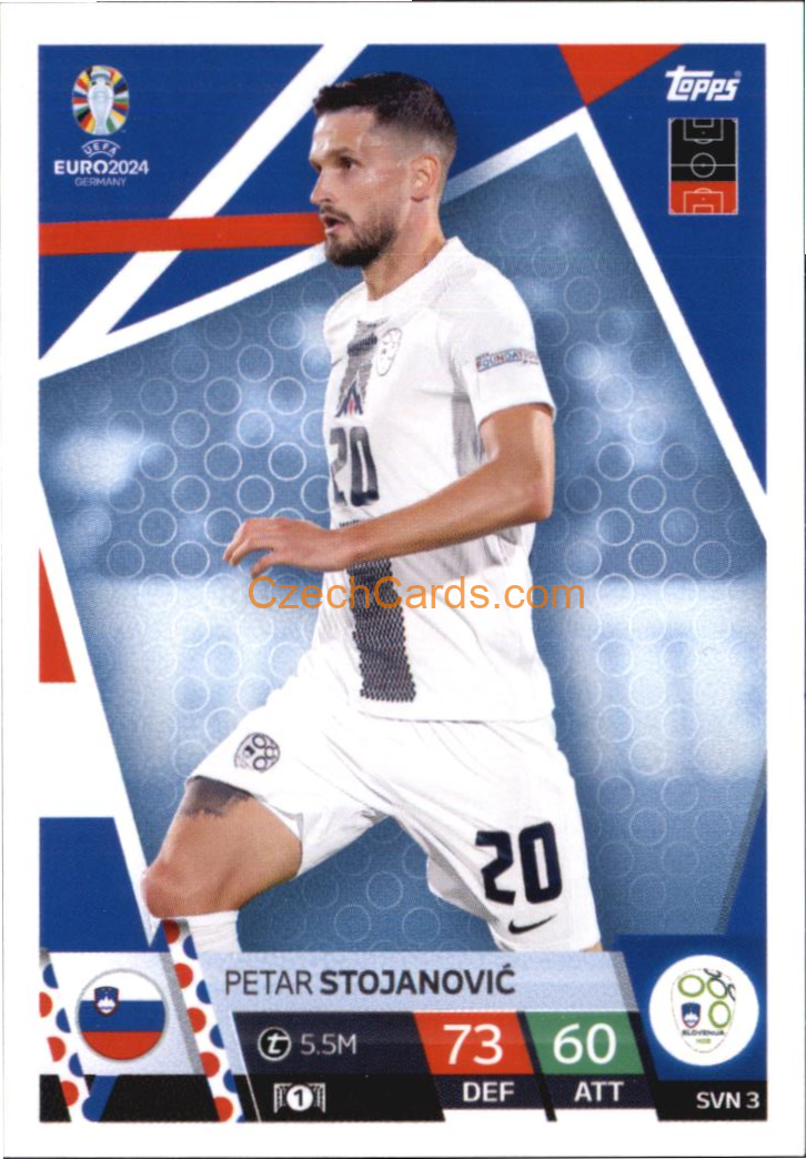 Petar Stojanović 2024 EURO Match Attax #SVN3