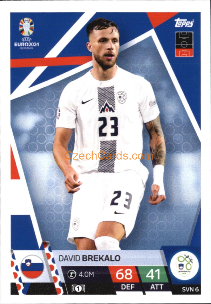 David Brekalo 2024 EURO Match Attax #SVN6