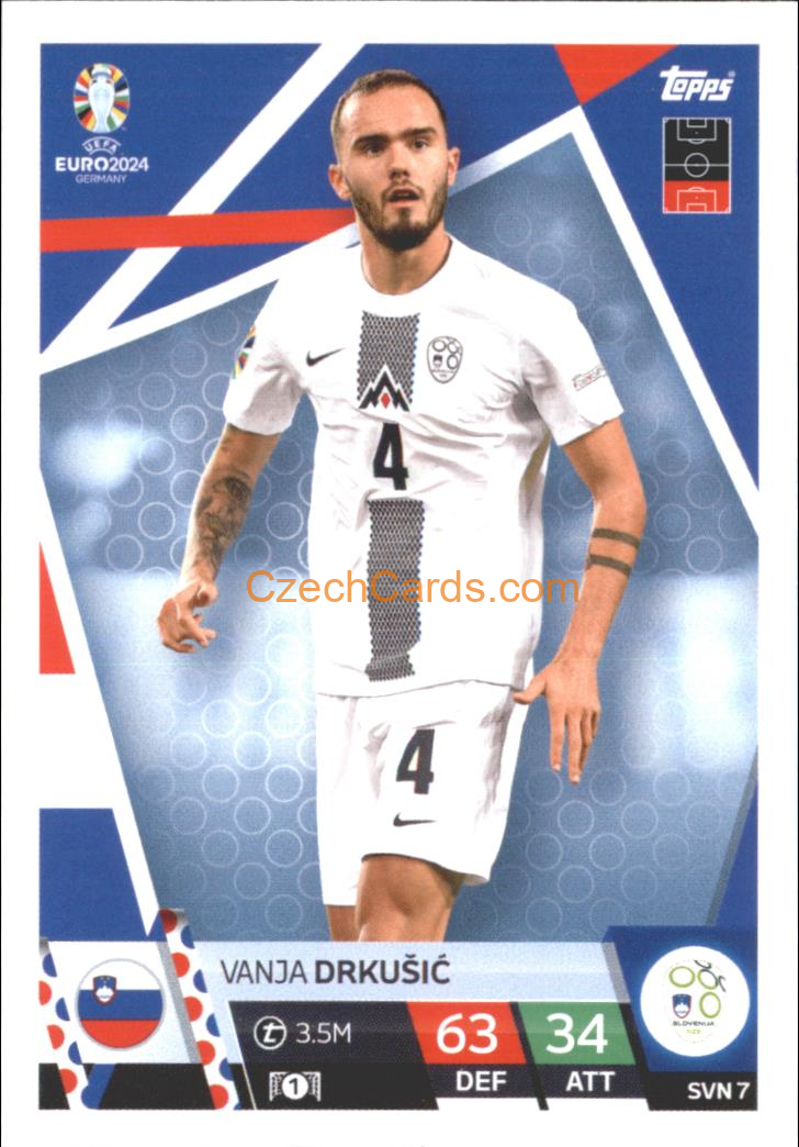 Vanja Drkušić 2024 EURO Match Attax #SVN7