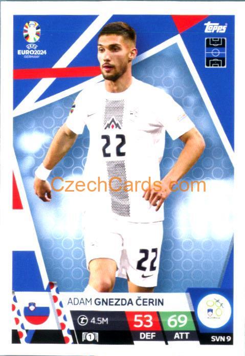 Adam Gnezda Čerin 2024 EURO Match Attax #SVN9