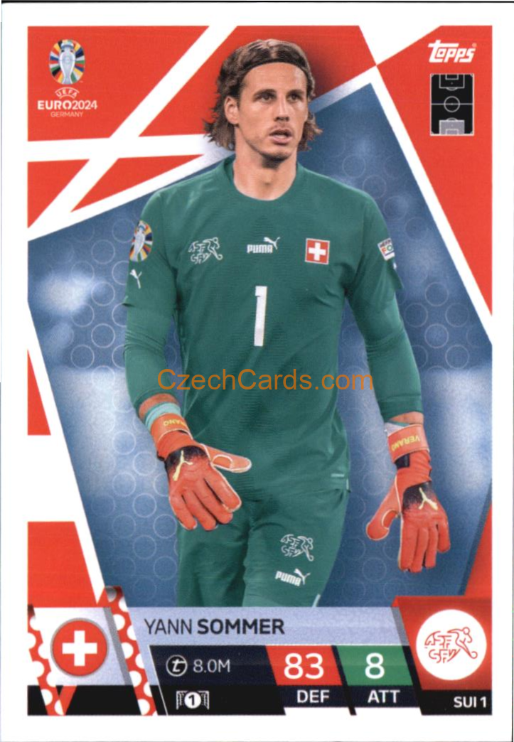 Yann Sommer 2024 EURO Match Attax #SUI1