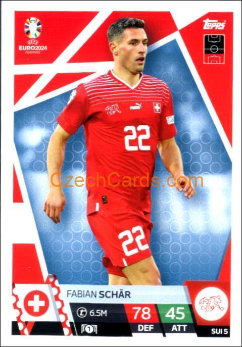 Fabian Schär 2024 EURO Match Attax #SUI5