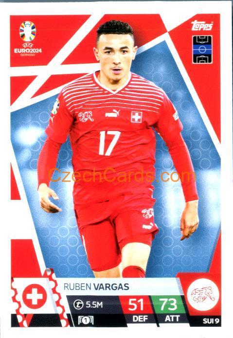 Ruben Vargas 2024 EURO Match Attax #SUI9