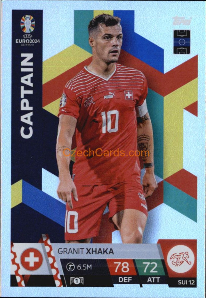 Granit Xhaka 2024 EURO Match Attax Captain #SUI12