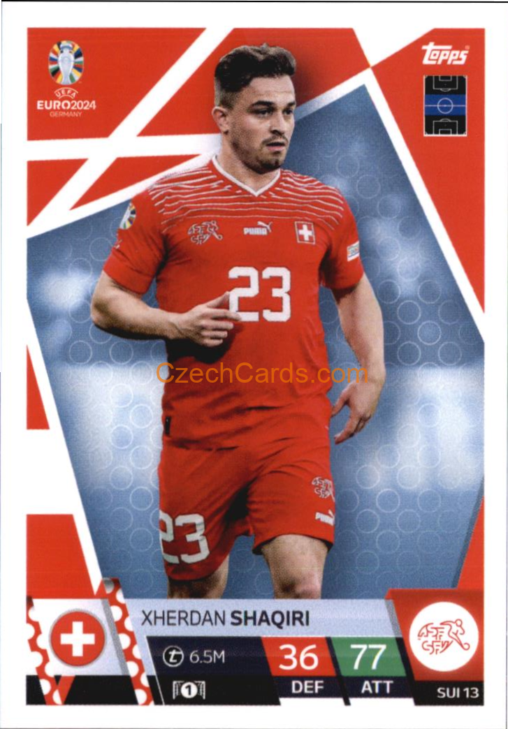 Xherdan Shaqiri 2024 EURO Match Attax #SUI13