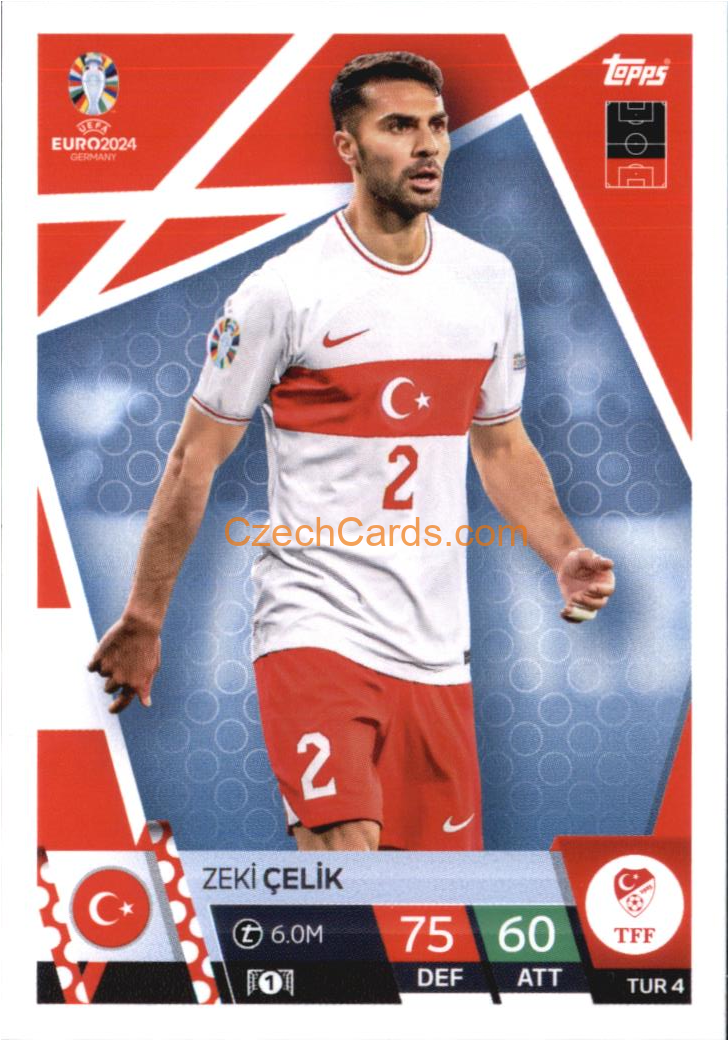 Zeki Çelik 2024 EURO Match Attax #TUR4