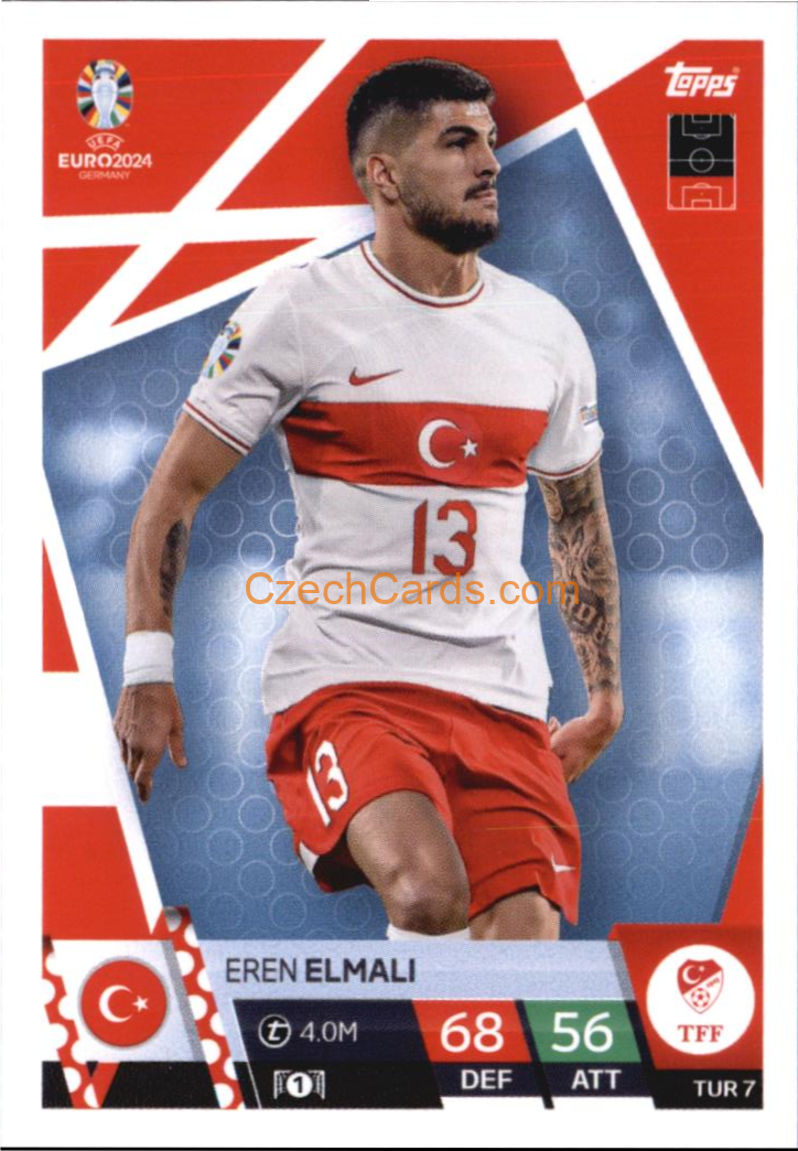 Eren Elmalı 2024 EURO Match Attax #TUR7