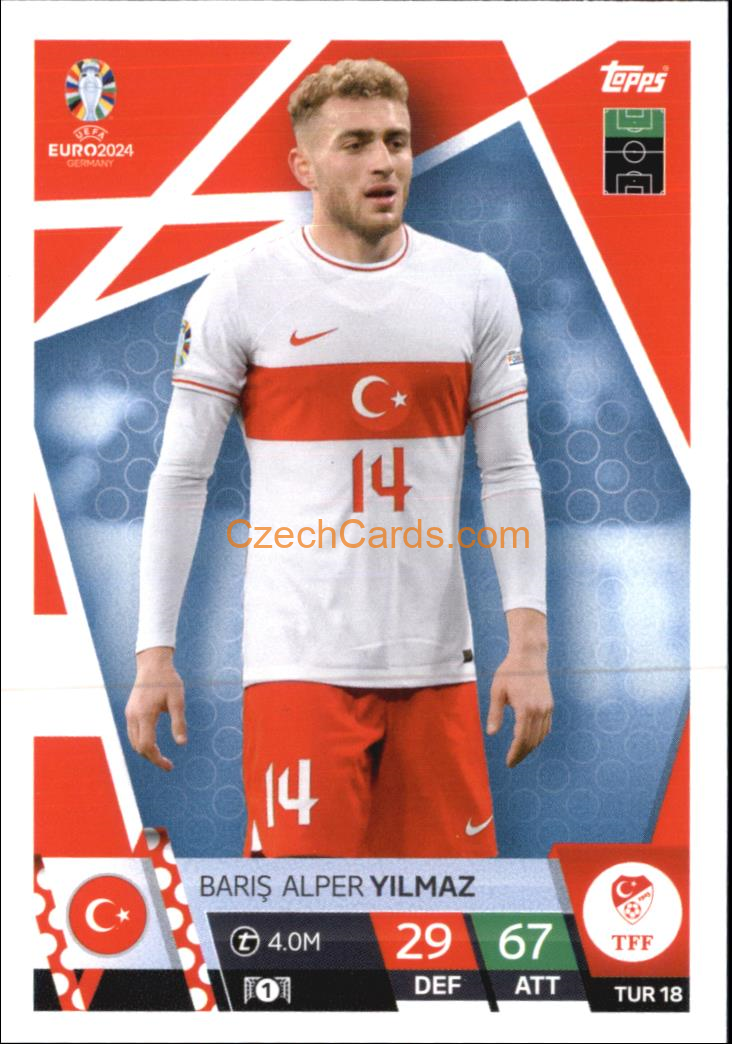 Barış Alper Yılmaz 2024 EURO Match Attax #TUR18