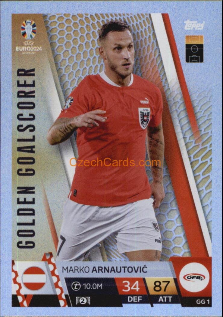 Marko Arnautović 2024 EURO Match Attax Golden Goalscorer #GG1