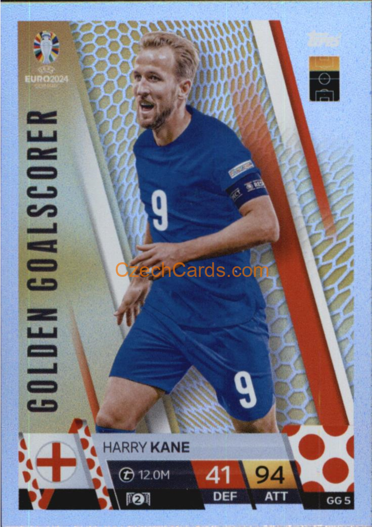 Harry Kane 2024 EURO Match Attax Golden Goalscorer #GG5