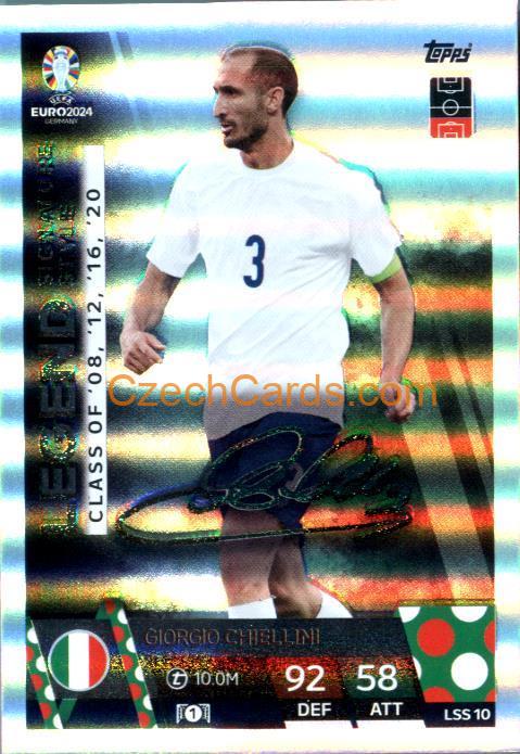 Giorgio Chiellini 2024 EURO Match Attax Legend Signature Style #LSS10