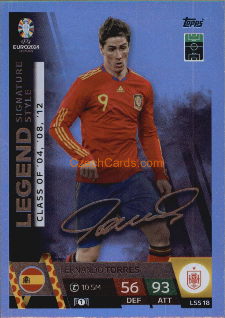 Fernando Torres 2024 EURO Match Attax Legend Signature Style #LSS18