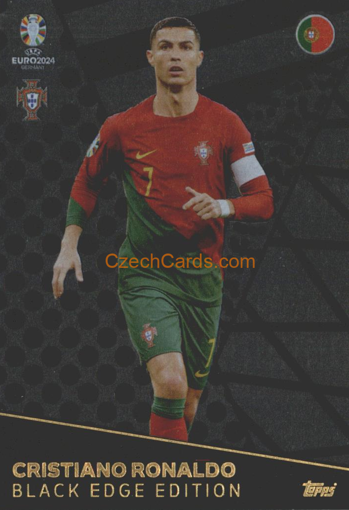 Cristiano Ronaldo 2024 EURO Match Attax Black Edge Editions #BE7