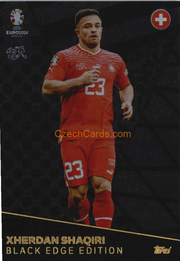 Xherdan Shaqiri 2024 EURO Match Attax Black Edge Editions #BE9