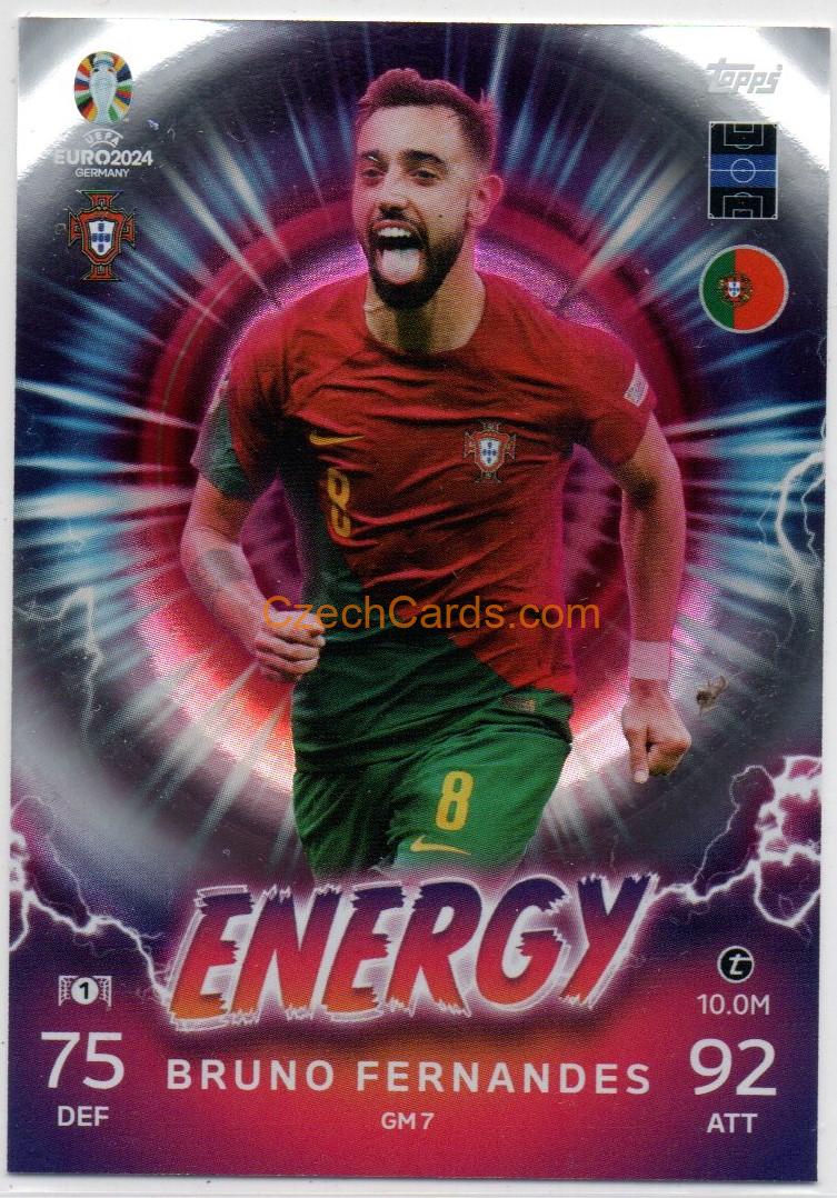 Bruno Fernandes 2024 EURO Match Attax Energy #GM7