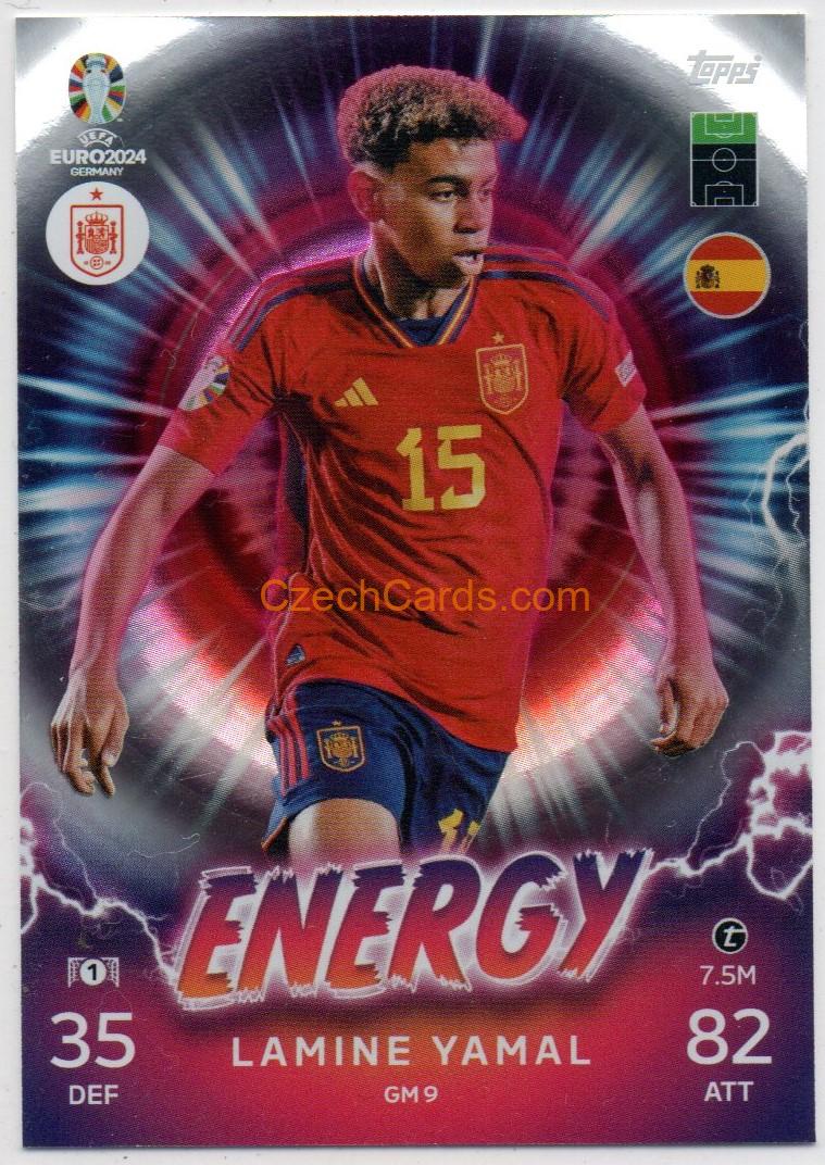 Lamine Yamal 2024 EURO Match Attax Energy #GM9