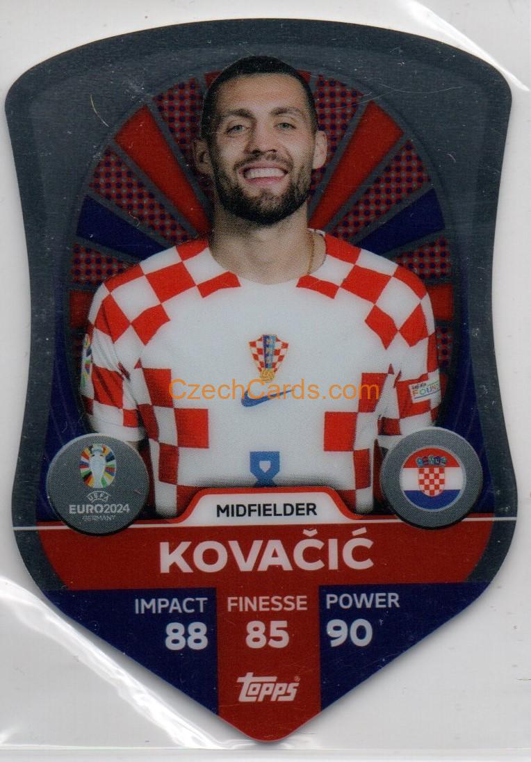 Mateo Kovačić 2024 EURO Match Attax Chrome Pro Elite Shield #SC2