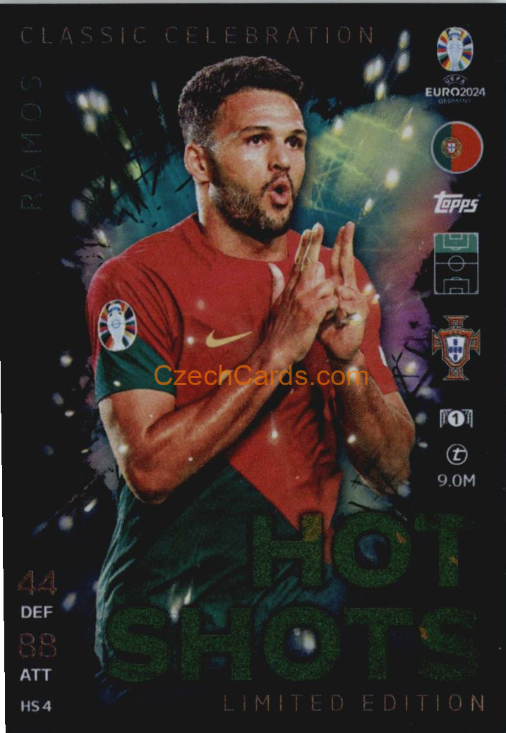 Gonçalo Ramos 2024 EURO Match Attax Limited Edition - Hot Shots #HSLE4