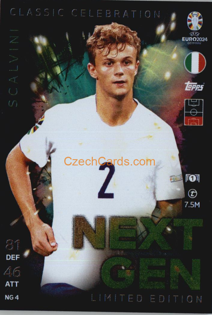 Giorgio Scalvini 2024 EURO Match Attax Limited Edition Next Gen #NGLE4