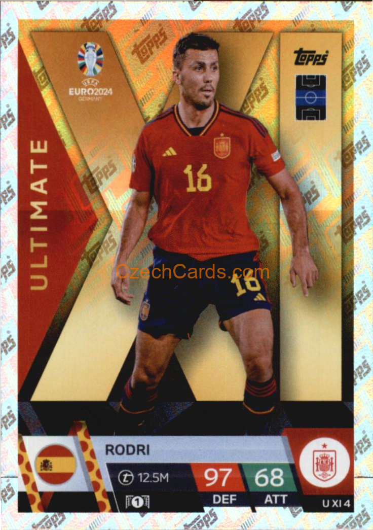 Rodri 2024 EURO Match Attax Ultimate XL #UXI4