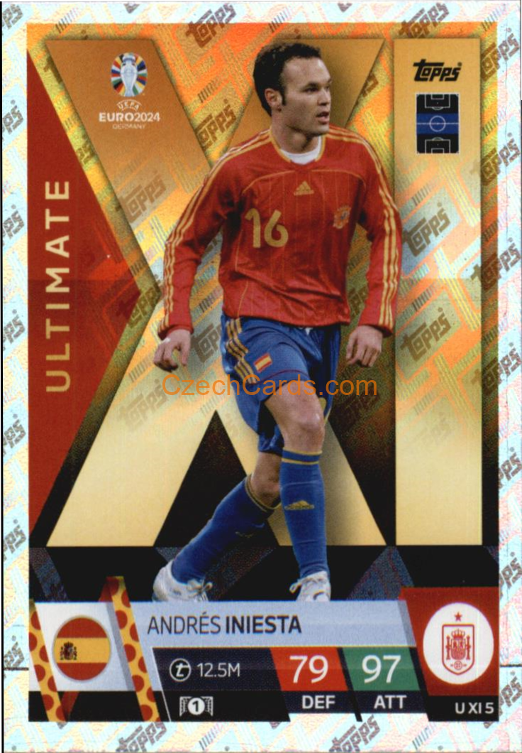 Andrés Iniesta 2024 EURO Match Attax Ultimate XL #UXI5