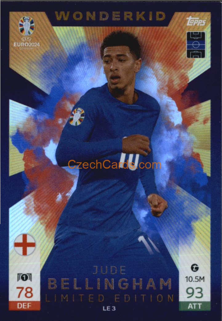 Jude Bellingham 2024 EURO Match Attax Limited #LE3