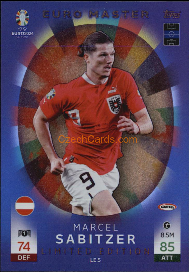 Marcel Sabitzer 2024 EURO Match Attax Limited #LE5