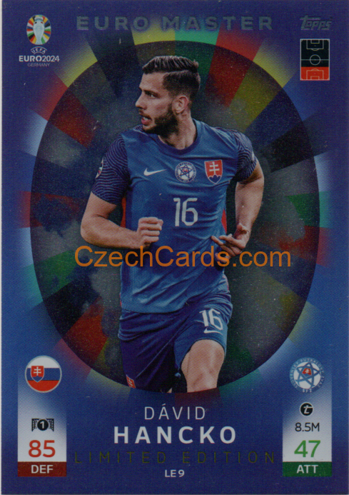 Dávid Hancko 2024 EURO Match Attax Limited #LE9