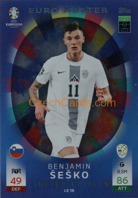 Benjamin Šeško 2024 EURO Match Attax Limited #LE18