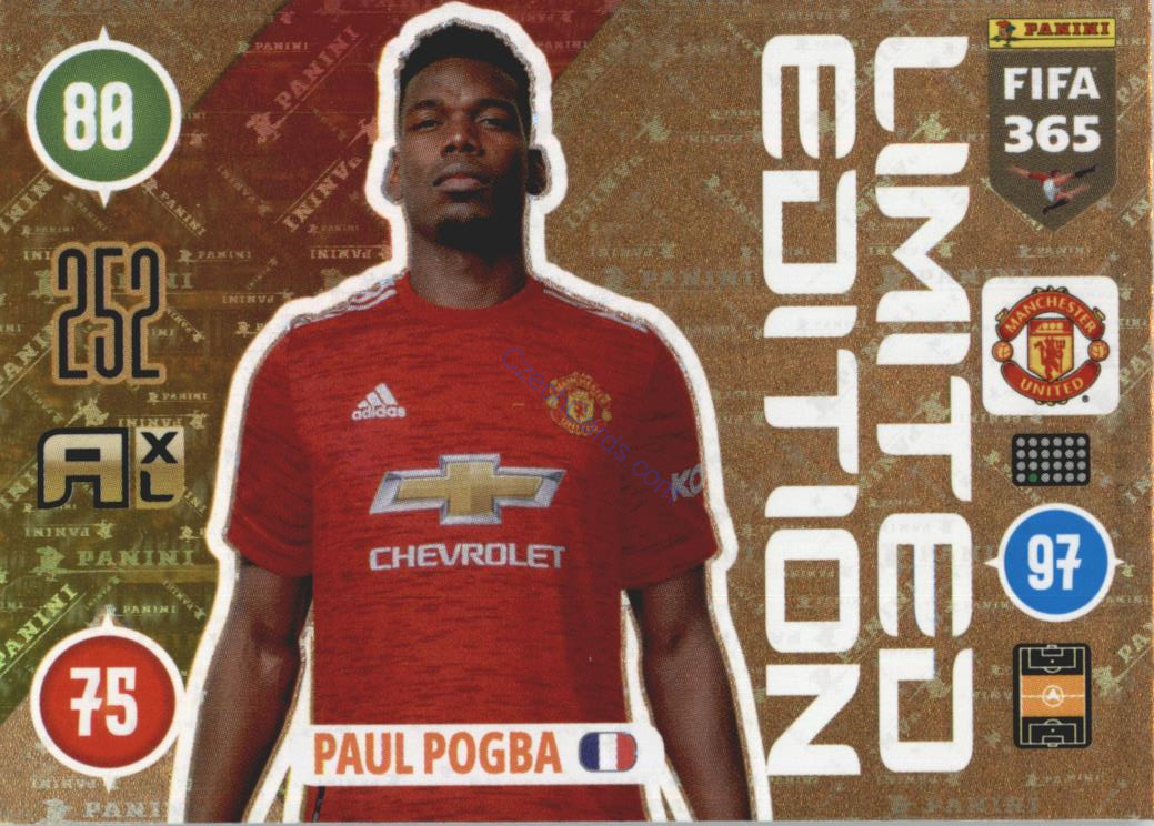 Paul Pogba 2021 FIFA 365 Adrenalyn Limited Edition