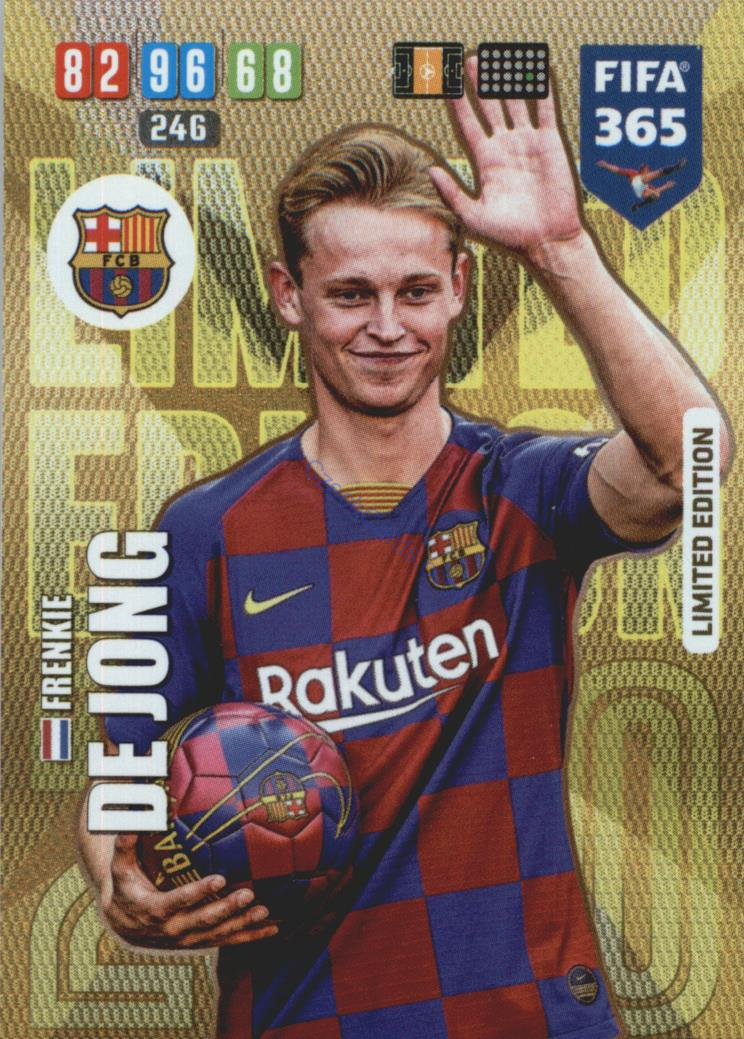 Frenkie de Jong 2020 Panini Adrenalyn XL Fifa 365 Limited Edition 
