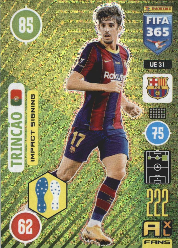 Trincão 2021 FIFA 365 Adrenalyn Impact Signing #UE31