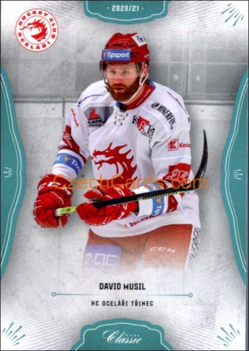 David Musil 2020/21 OFS hokejová karta Blue parallel #1