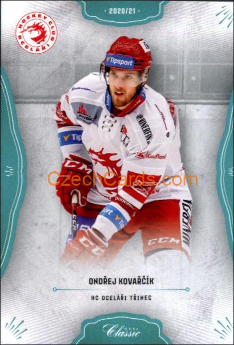 Ondřej Kovařčík 2020/21 OFS hokejová karta Blue parallel #11