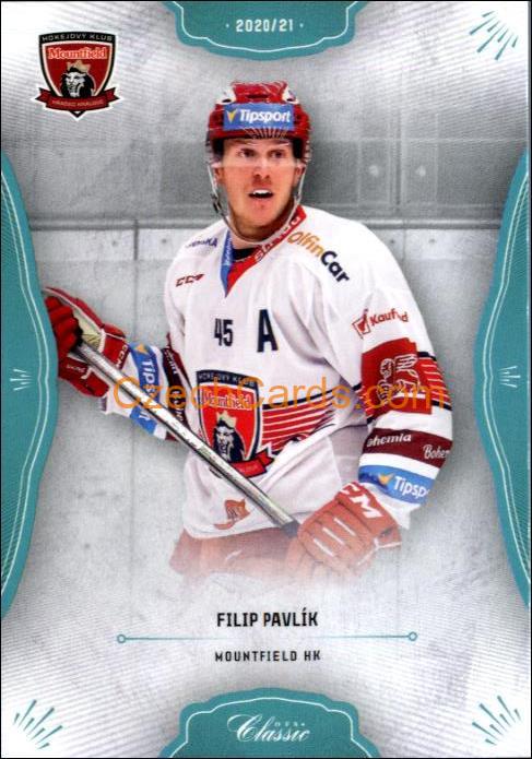 Filip Pavlík 2020/21 OFS hokejová karta Blue parallel #70