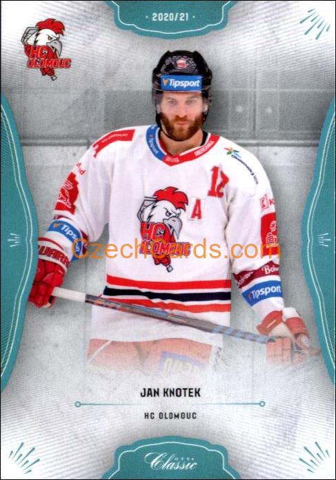 Jan Knotek 2020/21 OFS hokejová karta Blue parallel #80