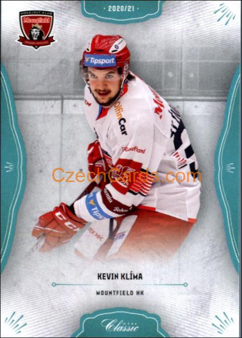 Kevin Klíma 2020/21 OFS hokejová karta Blue parallel #67