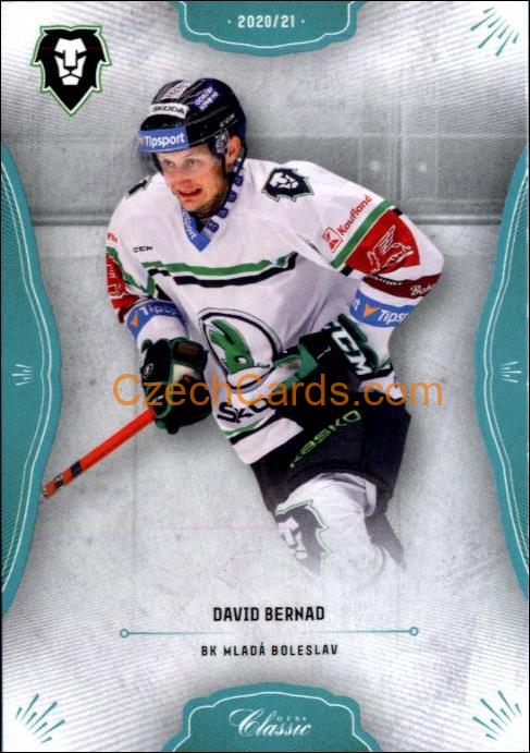 David Bernad 2020/21 OFS hokejová karta Blue parallel #104