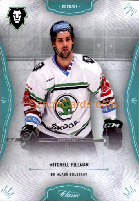 Mitchell Fillman 2020/21 OFS hokejová karta Blue parallel #106