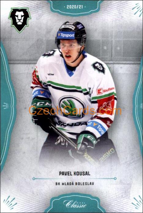 Pavel Kousal 2020/21 OFS hokejová karta Blue parallel #108
