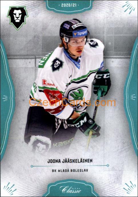 Joona Jääskeläinen 2020/21 OFS hokejová karta Blue parallel #113